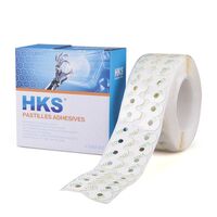 Lens blocking pads (Velcro, slippers, anti-slip pads), yellow, PE, 1000 pieces, HKS1912