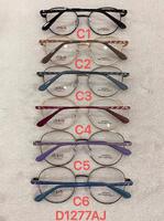Metal frame for glasses with spring hinges Defile D1277AJ