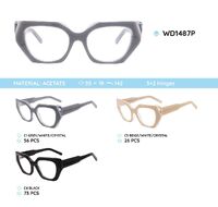Plastic acetate eyeglasses frame for women WD1487P