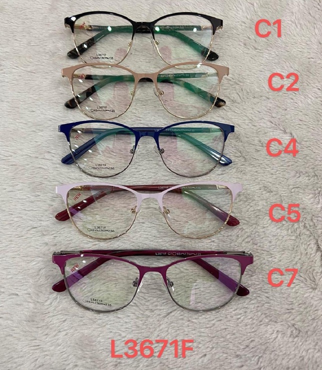 Metal frames for glasses L3671F