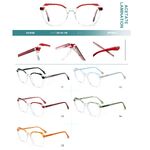 Plastic frames for glasses, acetate lamination with spring hinges Big City CL9022