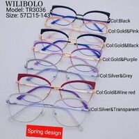 Metal + TR90 ultrathin women's frames with spring hinges Wilibolo TR3036