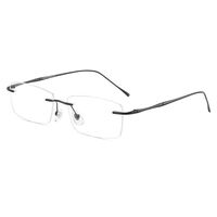 Очки для чтения безободковые металлические титановые сверхлегкие с защитой Blue Ray Cut KY0632-D, диоптрии от 0.00 до +4.00