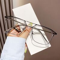 Очки гибридные, металл + TR90, с защитой от синего света Blue Block FENQI F68087