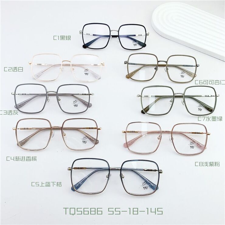 Hybrid metal + TR90 frame, with Blue Block coating SANTA TQ5686