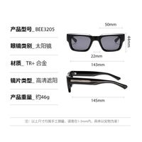 Plastic + metal square sunglasses for men Elit 3205-EL