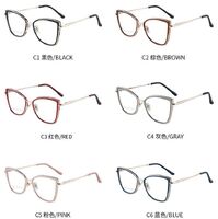 Оправа для очков комбинированная (металл + TR90) с защитой от синего света, с флексом FA87114