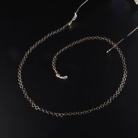 Металлическая нескользящая цепочка золотого цвета, в форме цветка, для очков и масок GL943