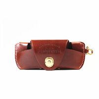 Genuine leather glasses case PGNH024