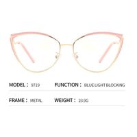 Metal glasses with blue light and UV protection 9719-GT