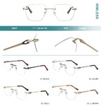 Rimless metal frames for glasses Big City 25617