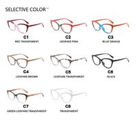 Plastic glasses with blue light protection for women 873-PN