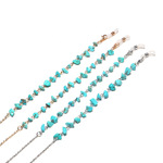 Glasses chain natural turquoise stone GL1203