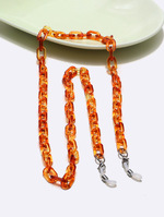 Mixed color rice bead glasses chain GB147