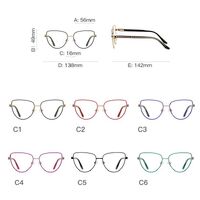 Metal Blue Blocker frames for glasses, with flex hinges MORE FCS3065