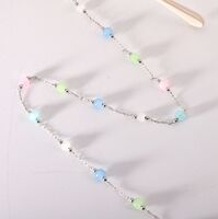 Metal non-slip chain, with cats eye stone, for glasses and masks GL1886