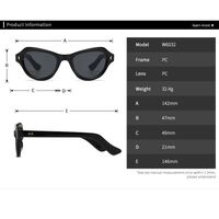 Plastic butterfly-shaped sunglasses for women Elit 6032-EL