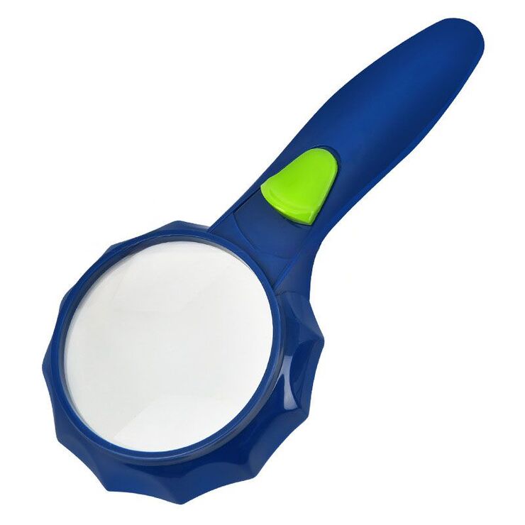 Magnifier with universal backlight, magnifying glass with handle 600556ML-XX-1, diameter: 50 mm, magnification: 7X