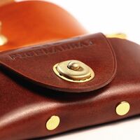 Genuine leather glasses case PGNH024