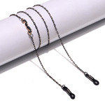 Metal black glasses chain with mustache GL1411