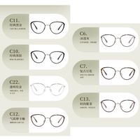 Combined frame (metal + TR90) with Blue Ray Cut protection lenses MAMO S11888