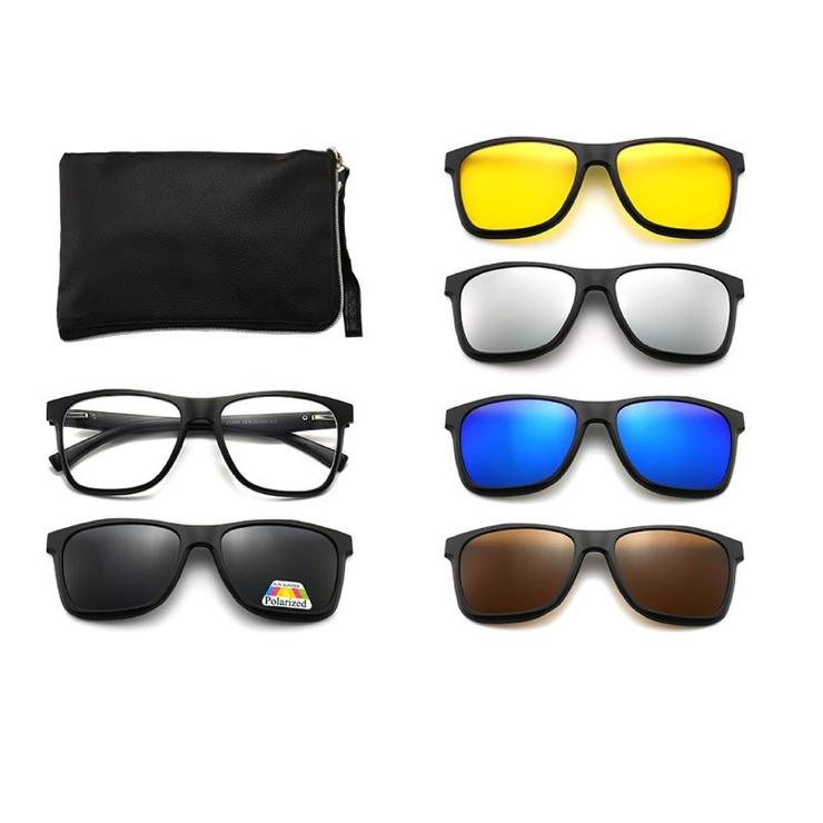 El Dorado frames with polarized sunshades set (clip-on) on magnet 2315A (5 pieces) 