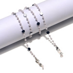 Hexagonal pearl stainless steel glasses chain GS048