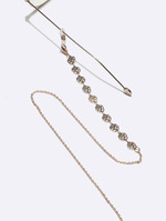 Glasses chain with nectarine hearts GL1347