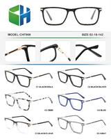 Plastic acetate frame with spring hinges CH7800-DA
