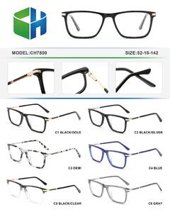 Plastic acetate frame with spring hinges CH7800-DA