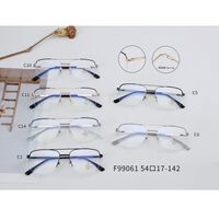 Combined frame (metal + TR90) with Blue Ray Cut protection lenses and flex MAMO F99061