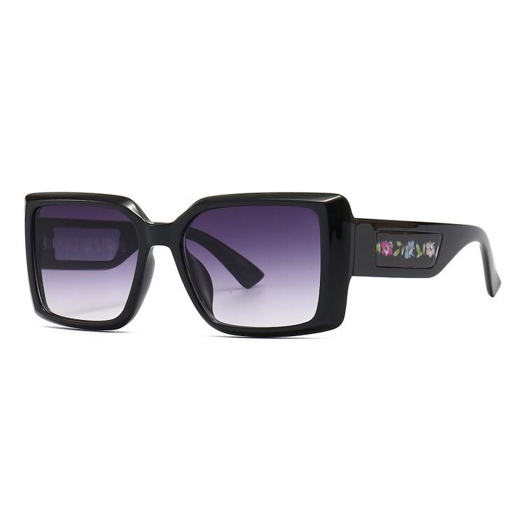 Plastic retro square sunglasses Elit 9134-EL