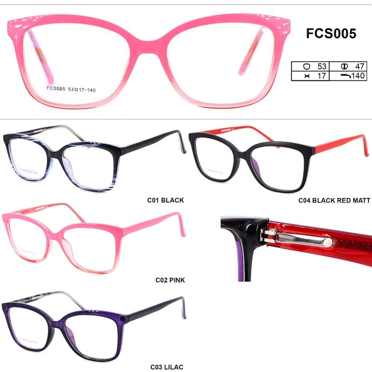 Plastic frames for glasses (flex hinges) FCS005