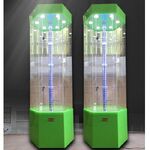 Acrylic floor rotating display stand for glasses, frames, cases and accessories 18004, size 176 * 60 cm