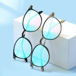 Blue Block TR90 glasses with blue light protection for colorblind people, with case KY0045-4色盲