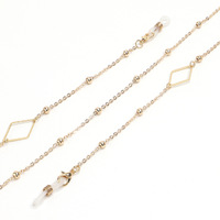 Fashion glasses chain with hearts and pearls GL1024