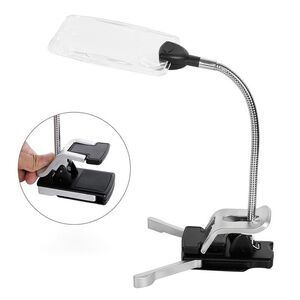 Лупа настольная с подсветкой 110T2方形-XX, увеличение: 5X, 15X