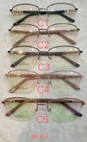 Metal frame for glasses with spring hinges 9815F