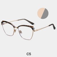 Combined frame (metal + TR90) or glasses with blue light protection, with spring hinges FA87276