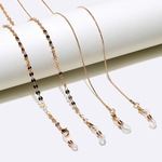 Set of two gold glasses chain GM056