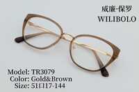 Metal + TR90 plastic ultrathin women's frames with spring hinges Wilibolo TR3079