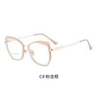Combined frame (metal + TR90) or glasses with blue light protection, with spring hinges FA87180