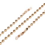 Gold-colored metal non-slip chain, with gold star, for glasses and masks GL1556