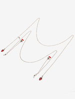 Акриловая цепочка для очков лимонно-желтого цвета GM032