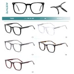 Acetate plastic frames for glasses with spring hinges Big City F3002