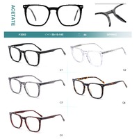Acetate plastic frames for glasses with spring hinges Big City F3002