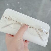 Rimless metal frame with Blue Ray Cut protection lenses MAMO GN0803