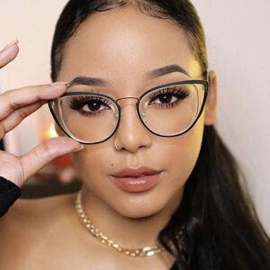 Metal glasses with blue light protection for women 1820-PN