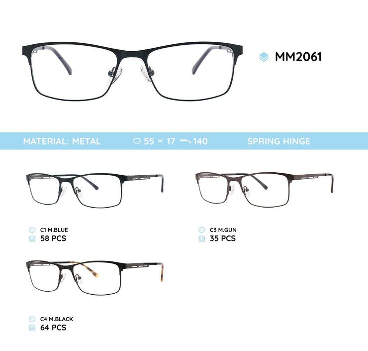 Оправа для очков металлическая мужская MM2061