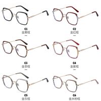 Combined frame (metal + TR90) or glasses with blue light protection, with spring hinges FA87254